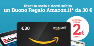 Prova Altroconsumo a 2€, ricevi un buono Amazon da 30€