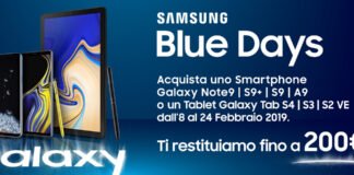 Samsung Blue Days: rimborso sino a 200€