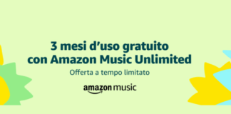 Amazon Music Unlimited, 3 mesi gratis per i nuovi clienti