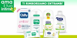 CHILLY e Roberts “Ama il tuo intimo”: ricevi il rimborso di 2 prodotti