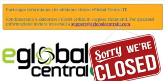 Chiude eGlobal Central IT, il noto e-commerce con prezzi competitivi