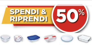 Pyrex offre il 50% di rimborso con la promo “Spendi e Riprendi”