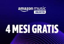 Amazon Music Unlimited: fino a 4 mesi gratis con la nuova promozione flash