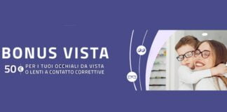 Bonus Vista, 50€ gratis per occhiali e lenti: ecco come averlo