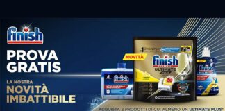 Finish Ultimate Plus gratis: prova gratis il prodotto ottenendo il rimborso anche su Amazon