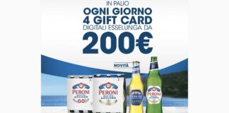 Peroni Nastro Azzurro, arriva in regalo il buono Esselunga da 200 euro Peroni
