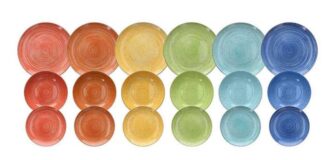 Lines regala un set di 18 piatti Tognana