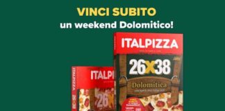 Pizza Dolomitica Italpizza, il concorso per vincere viaggi da 500€