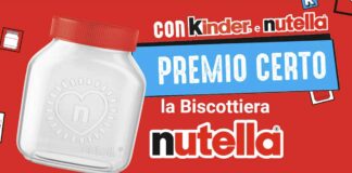 Primo CERTO: la biscottiera Nutella in omaggio in questo modo