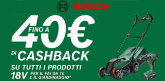 Cashback BOSCH fino a 40 euro, ecco come averlo