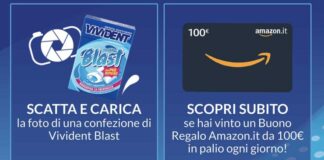 Vivident e il concorso che regala buoni Amazon da 100€