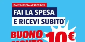 Risparmia 10 EURO sulla spesa con il buono sconto ALDI