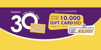 Buoni spesa MD in palio con il concorso 30 anni Buoni spesa MD in palio con il concorso 30 anni