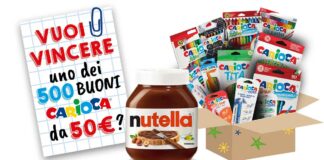 Back To School: il nuovo concorso Nutella Kinder per vincere 500 kit Carioca Back To School: il nuovo concorso Nutella Kinder per vincere 500 kit Carioca