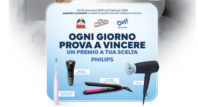 Concorso Vivi il tuo bagno premia gli acquisti con prodotti Philips