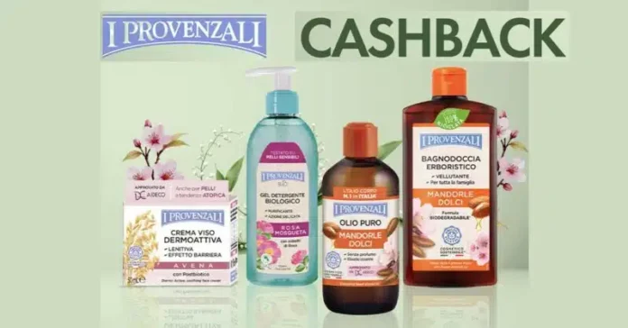 I Provenzali: cashback fino a 5 euro acquistando due prodotti