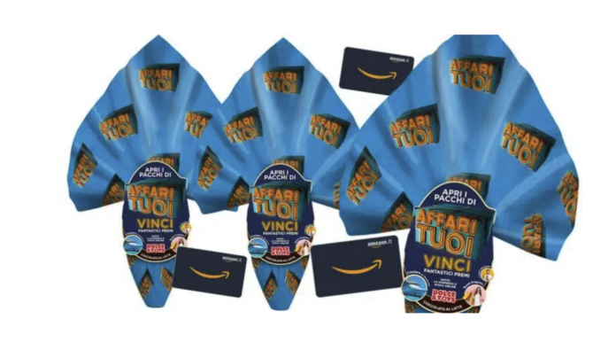 Affari Tuoi: concorso di Pasqua con buoni Amazon