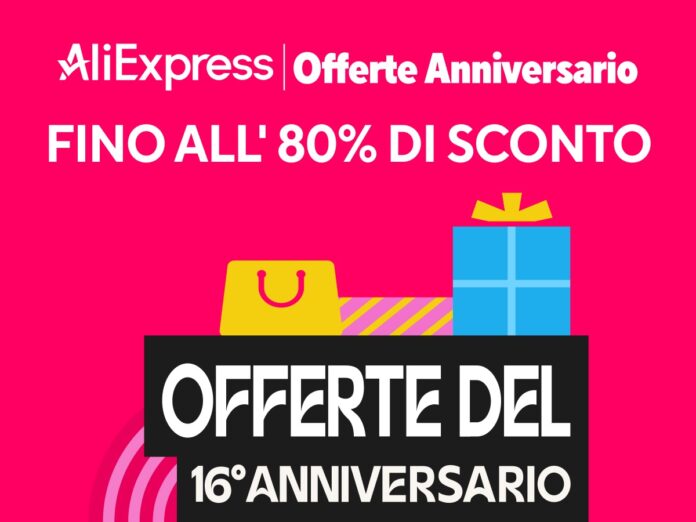 AliExpress: al via la campagna Anniversary con sconti fino all’80%