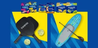 Tampax: concorso 2026 con racchette da mare e SUP Bestway in palio Tampax: concorso 2026 con racchette da mare e SUP Bestway in palio