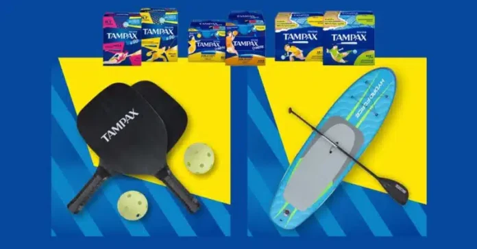 Tampax: concorso 2026 con racchette da mare e SUP Bestway in palio