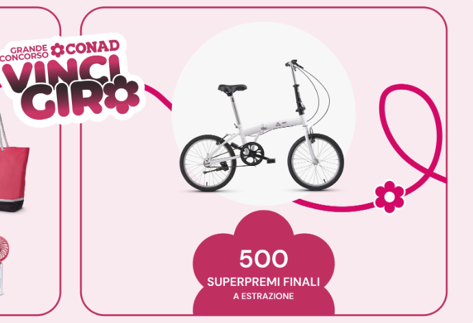 Conad VinciGiro, premi immediati e biciclette in palio con la spesa