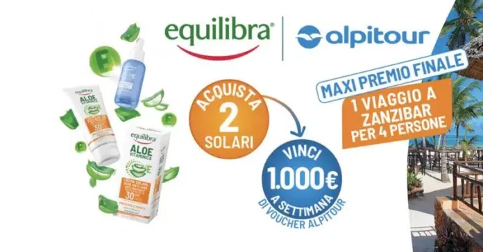 Equilibra concorso vacanza: Zanzibar e buoni viaggio da 1.000 euro