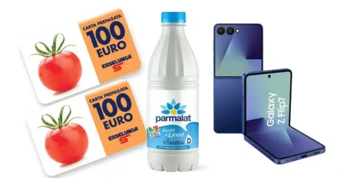 Parmalat Esselunga concorso: gift card da 100 euro e Galaxy Z Flip7 in palio