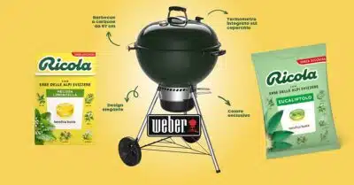 Ricola gusto da condividere, barbecue Weber in palio ogni settimana
