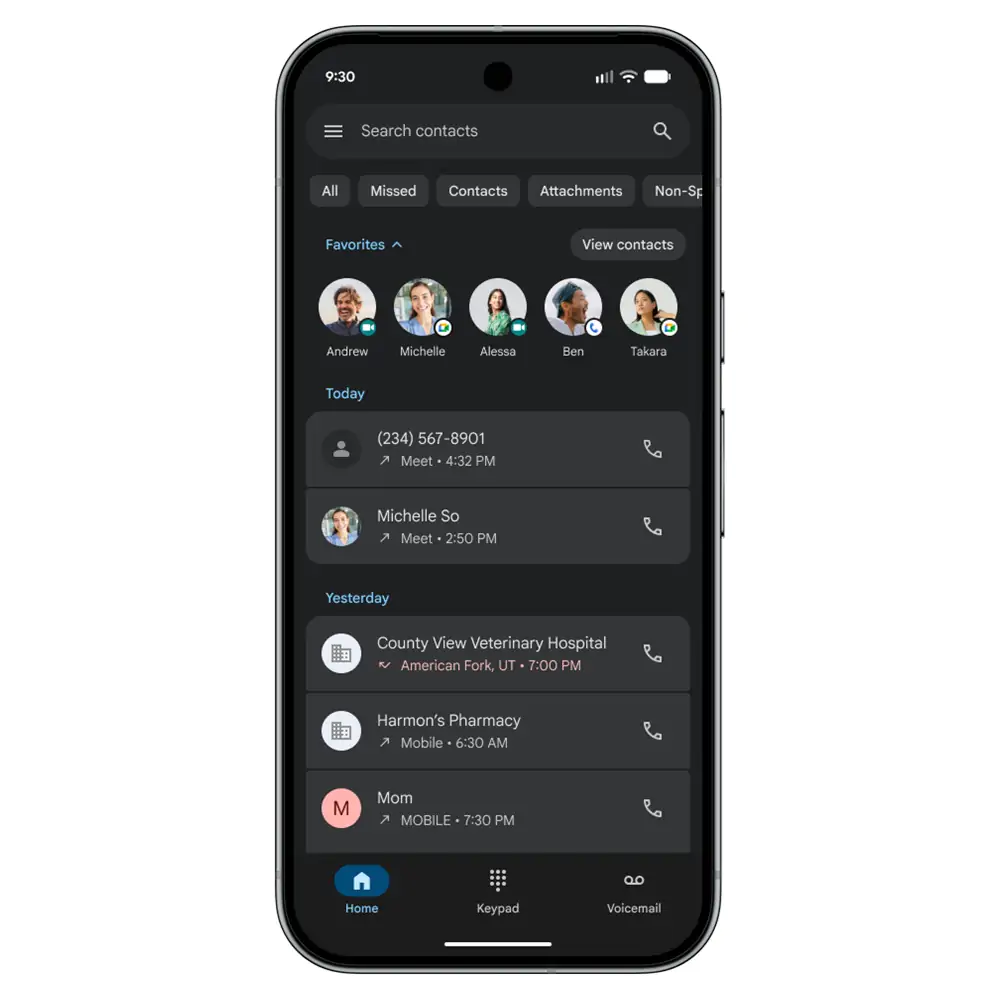 Android registro chiamate 