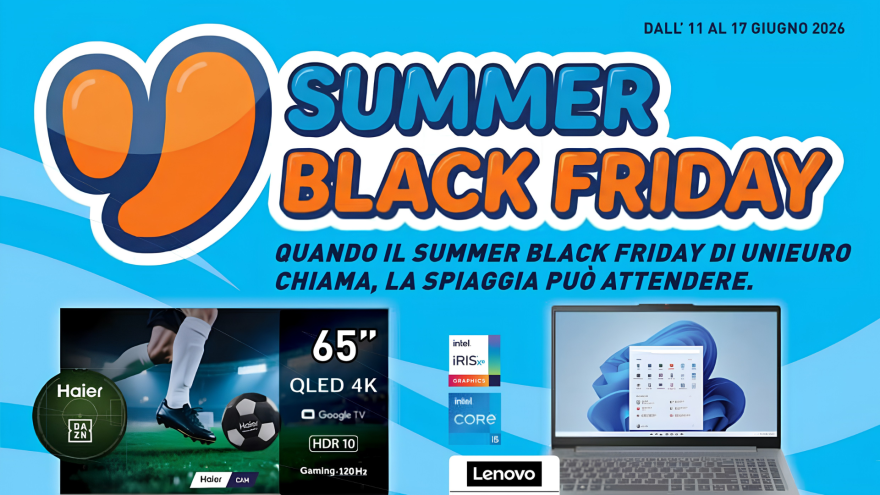 Unieuro lancia la Summer Black Friday con offerte estive su Smart TV, accessori tech e prodotti Philips. Ecco cosa sapere sulle promo.