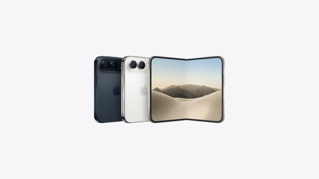 iPhone Duo inaugura l'era dei pieghevoli Apple con doppio display, A20 Pro a 2 nm, 32 core neurali, fotocamera Fusion da 48 MP e autonomia fino a 45 ore.
